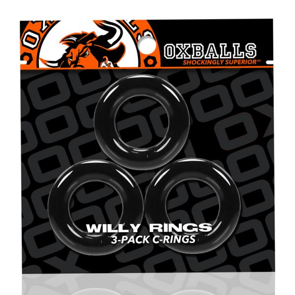 Oxballs - Willy Rings 3-pack Cockrings Black 2