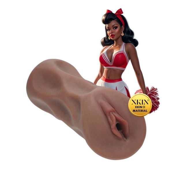 Xkin Pinup Dolls Cheerleader Cutie Cherry Splitz großer Masturbator in Braun 1