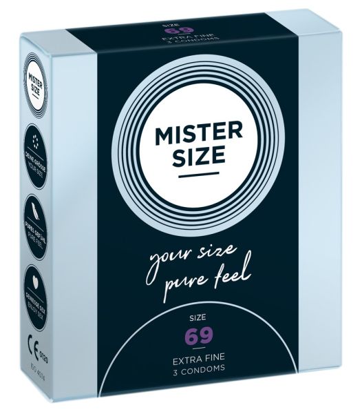 Mister Size pure feel 69 mm Kondome transparent