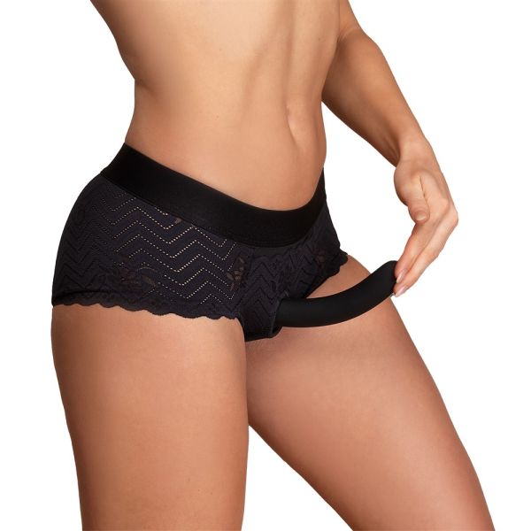 Dreamtoys Reva Strap-On Garter Brief mit Dildo – Dessous Set