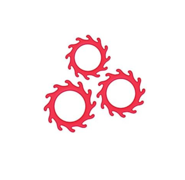 Renegade Gears Ring Red Set of 3
