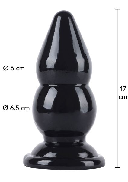 Hidden Desire Buttplug Balls Large 17 cm Analplug Schwarz