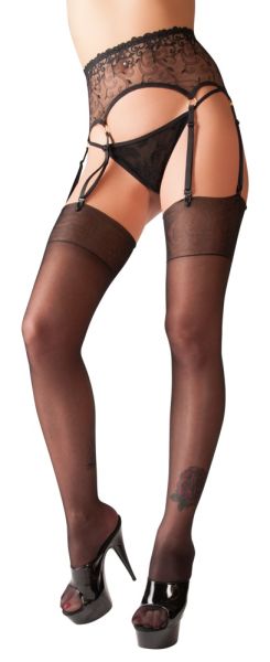 Cottelli Legwear Straps-Strümpfe zum ancliepsen am Strapsgurt