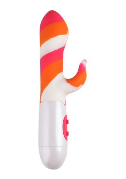 Patriot G-Spot Vibrator 3farbig weiß-rosa-orange 