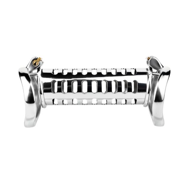 CockLock Doppelkäfig „Steelock“ Präzisionsgefertigter Metall-Keuschheitskäfig