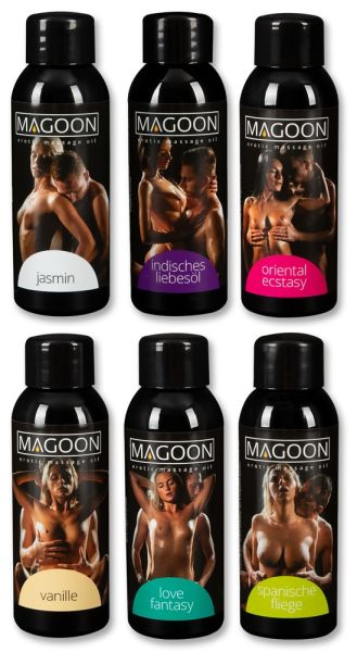 Magoon 6 Massage-Öle vers. Größen