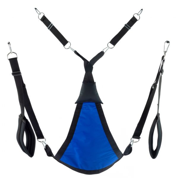 Mr Sling Premium Stoffschlinge „Triangle“ Komplettset Blau