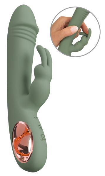 You2Toys Slim Rabbit Olive Rabbitvibrator in Grün 1