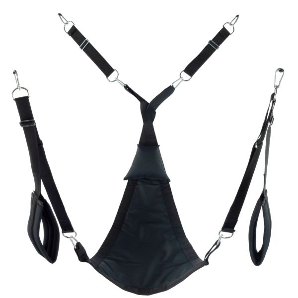 Mr Sling Premium Stoffschlinge „Triangle“ Komplettset Schwarz