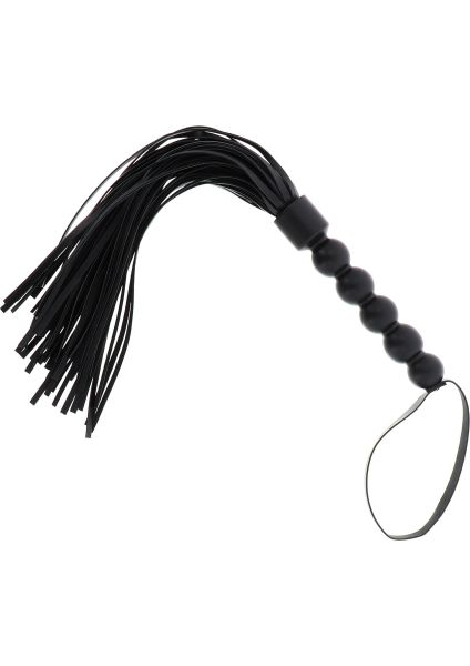 Hidden Desire Extreme Flogger mit Perlen in Schwarz 1