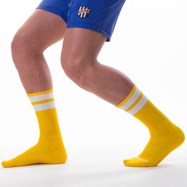 BARCODE Berlin Tennis Socken gelb-weiß