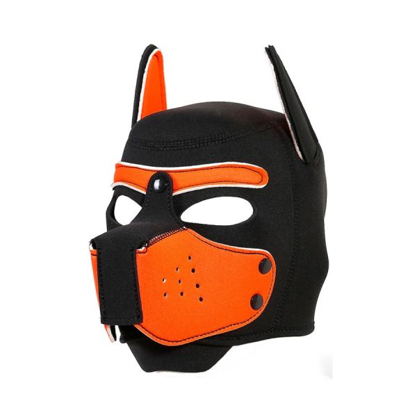 Kinky Puppy Enjoy Puppy Kapuze Schwarz-Orange