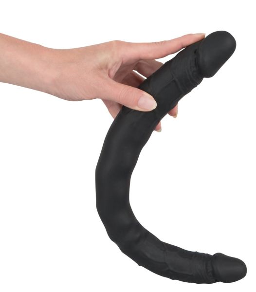 Bad Kitty Doppeldildo im Naturlook in Schwarz 4