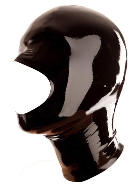 LateXcite Openose Latexhaube Schwarz 1