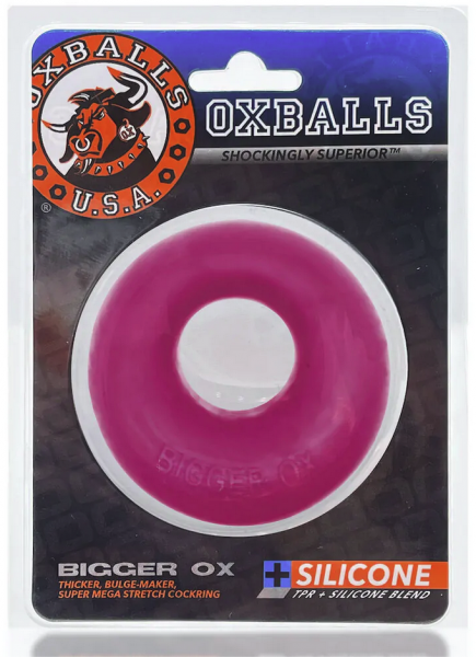 Bigger Ox Cockring - Hot Pink Ice