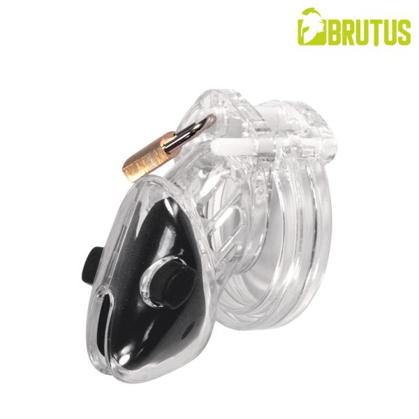 Brutus Volt Electro Chastity Cage Transparent Peniskäfig mit Elektrostimulation