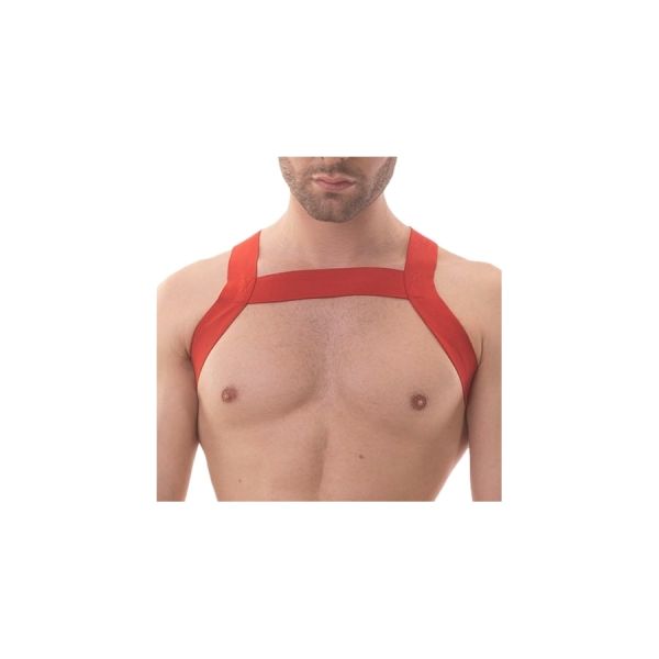 BARCODE Berlin elastischer Harness Matt Pop rot
