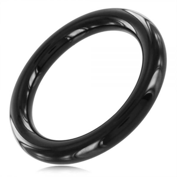 Black Line Stainless Steel Cock Ring Penisring Edelstahl
