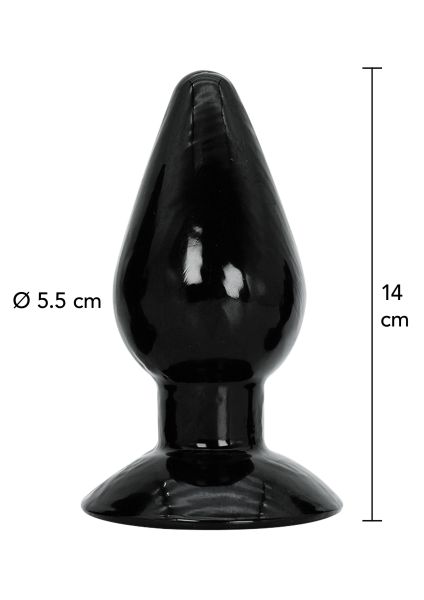 Hidden Desire Buttplug Large 14 cm Analplug Schwarz