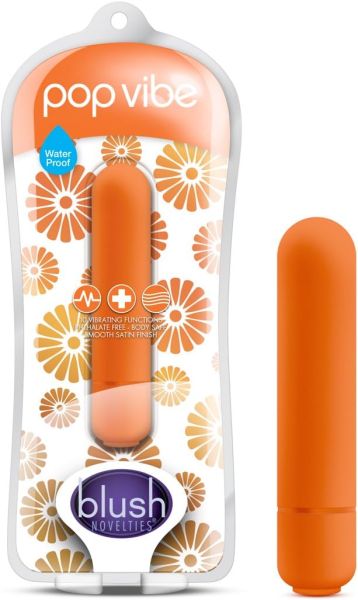 POP VIBE Bullet Orange – kompakter Mini‑Vibrator für klitorale Stimulation