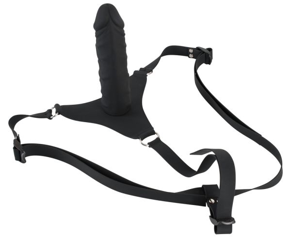 You2Toys Strap On mit Naturdildo und kürzbarem Hüftgurt in Schwarz 1