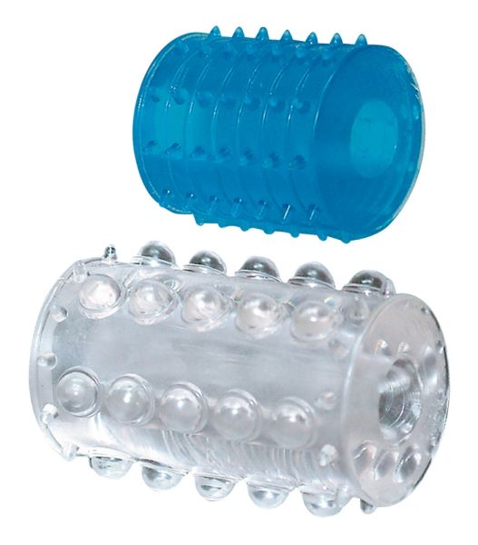 You2Toys XL Penisringe Set mit Noppen in Blau und Transparent 1