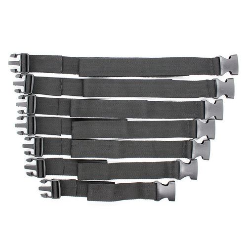 BDSMaster Bondage Clip Gurte 7er Set in Schwarz 1