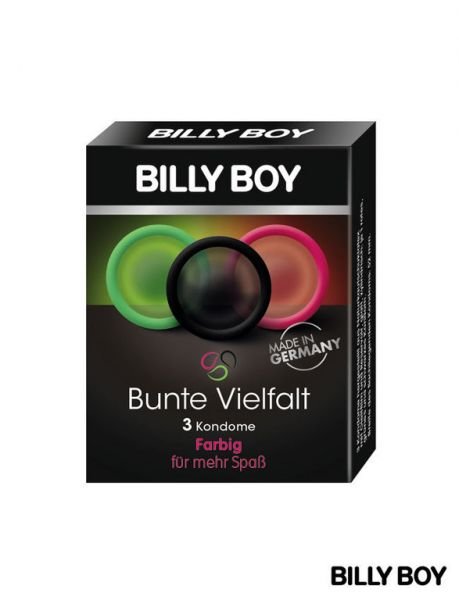 BILLY BOY Colorful variety condoms - 3 pieces