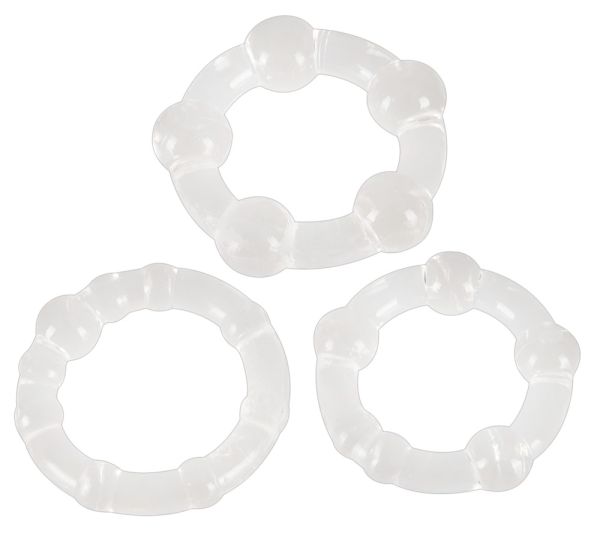 You2Toys Get Hard Penisringe Set mit Noppen in Transparent 1