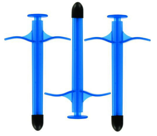 kinklab Lube Shooter – Gleitmittel Spritze blau 3er Set