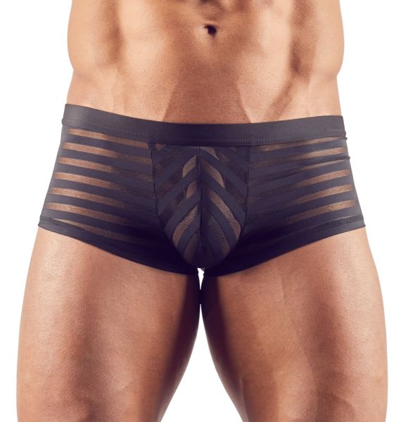 Svenjoyment Pants im transparenten Streifenlook in Schwarz 1