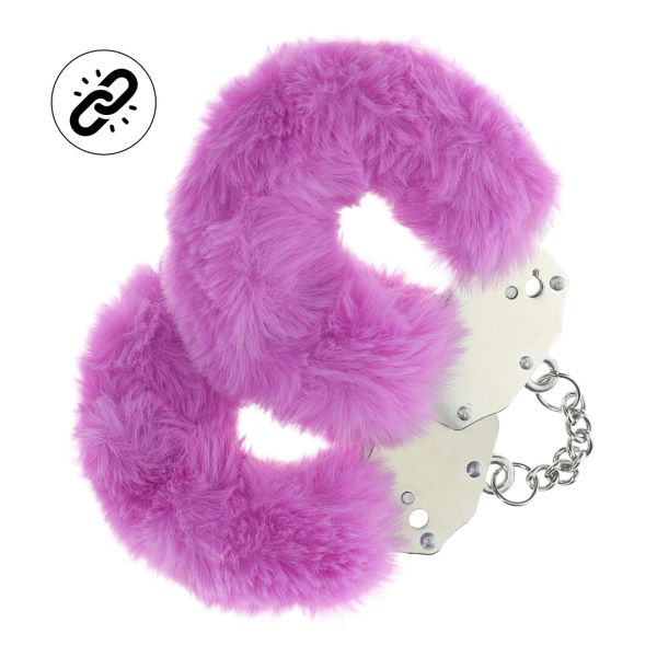 Ouch! Heavy Duty Fluffy Handschellen in Lila 1