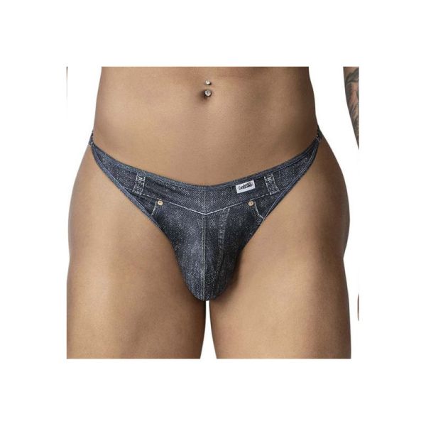 CandyMan Cowboy Denim Schwarz String