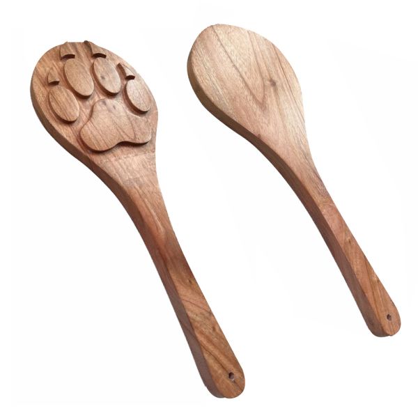 Paddle with wolf's paw stamp