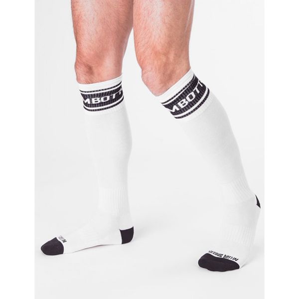 BARCODE Berlin hohe Socken Bottom Fetisch weiß