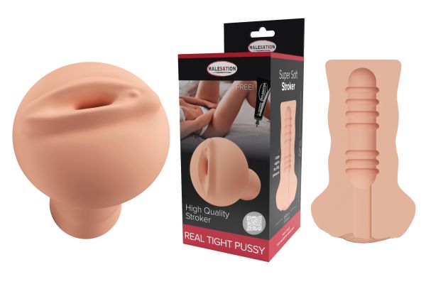 Malesation Real Tight Pussy Stroker Masturbator in Hautfarben 1