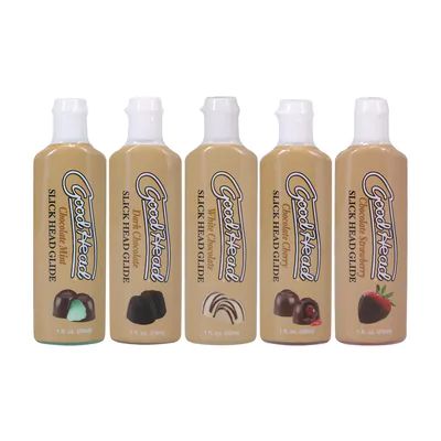 Doc Johnson Slick Head Glide - Chocolates 5er Pack