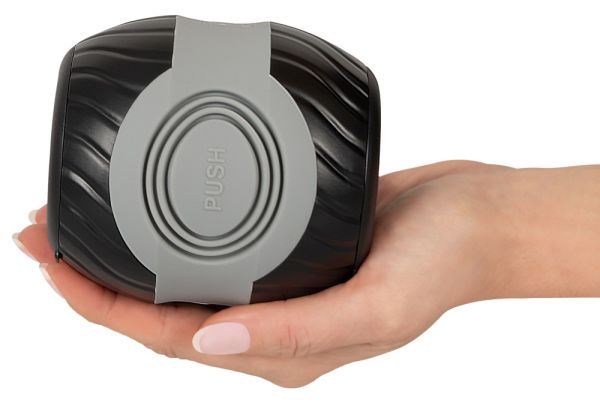 You2Toys Donut Masturbator mit Vibration in Schwarz und Grau 7