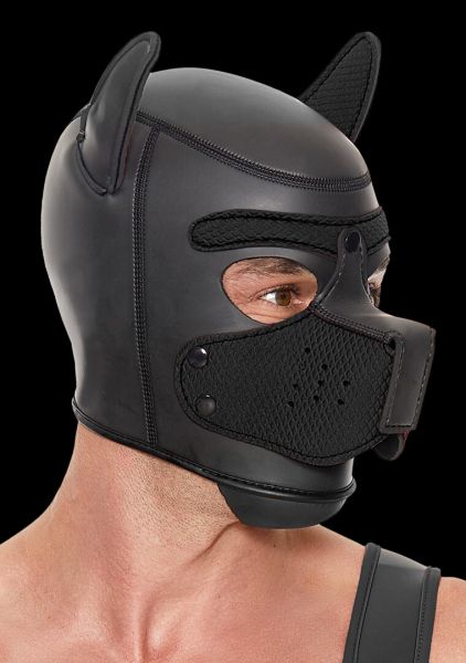 Ouch! Puppy Play Hundemaske in Schwarz 1