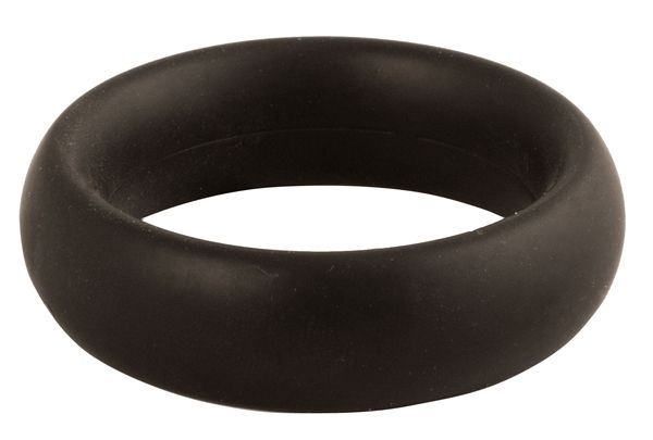 Mister B Silicone Donut Cockring – Silikon Penisring Schwarz 35 mm