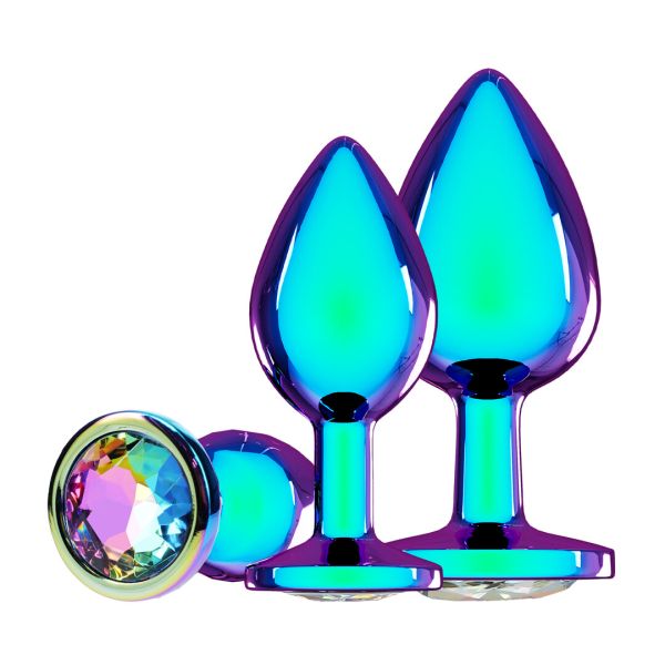 Ouch! Venice Collection Analplug Set 3 teilig in Schillernd 1