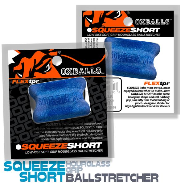 Oxballs SQUEEZE SHORT Ballstretcher Blue Fire