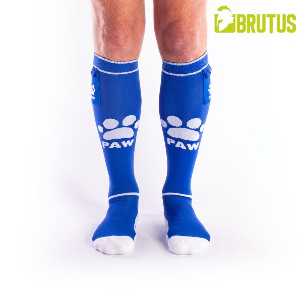 Brutus Puppy Party Socks mit Taschen Blau/Weiß