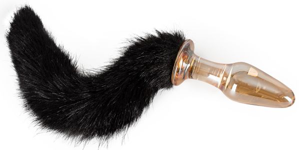 You2Toys Analplug mit Katzenschweif in Gold und Schwarz 1