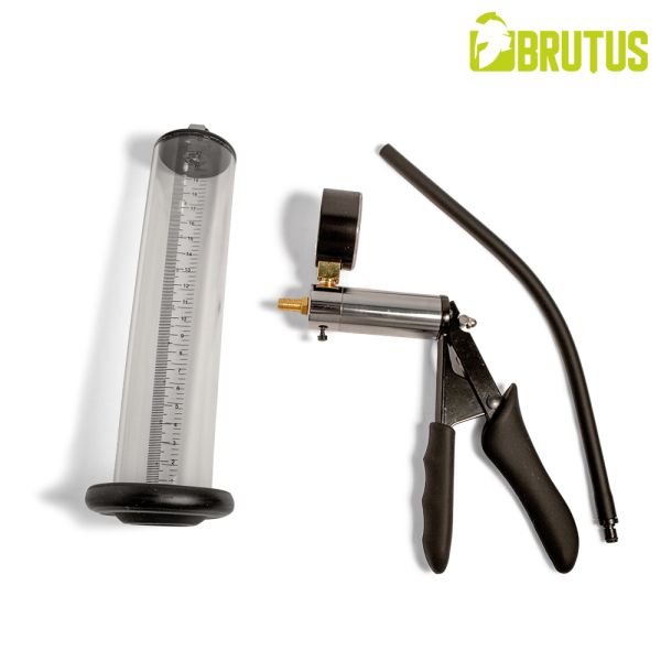 Brutus Get Bigger Penispumpe Set mit Handpumpe und Zylinder 1