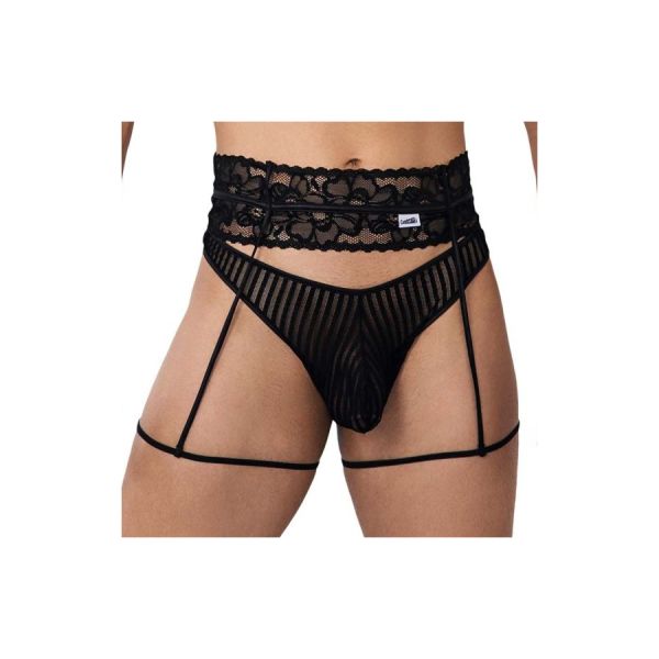 CandyMan Strumpfhalter String Toreth Schwarz