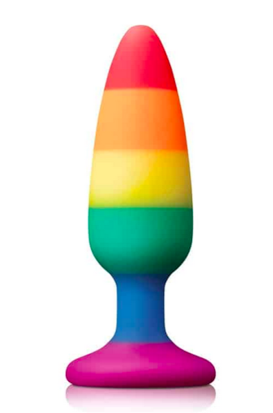 Dream Toys Regenbogen Analplug – Silikon Anal Toy für Erwachsene
