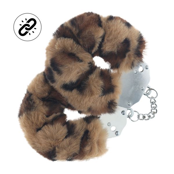 Ouch! Heavy Duty Fluffy Handschellen in Leopard 1