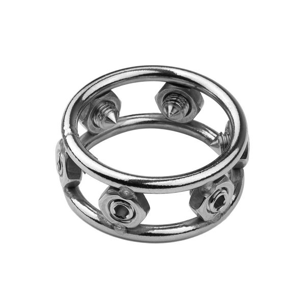 MenSteel Penisring mit Spikes aus Edelstahl