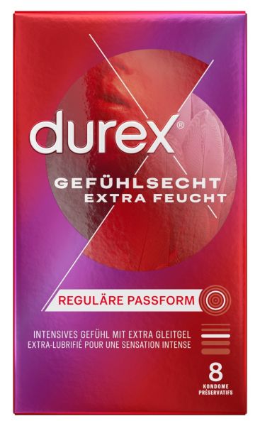 Durex Gefühlsecht Extra Feucht 8 Stück